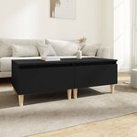vidaXL Tables d'appoint 2 Pièces Noir 50x46x35 cm Bois d'ingénierie