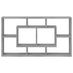 vidaXL Étagère murale 8 compartiments Sonoma gris