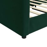 vidaXL Lit de repos sans matelas vert foncé 80x200 cm velours