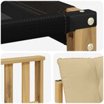 vidaXL Ensemble de canapés d'extérieur 6 pc Blanc et Beige