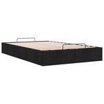 vidaXL Cadre de lit ottoman sans matelas noir 120x190 cm tissu