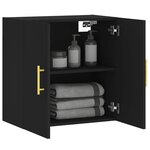 vidaXL Armoire murale noir 60x31x60 cm bois d'ingénierie