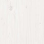 vidaXL Table de bar Blanc 110 x 55 x 105 cm Bois de pin massif