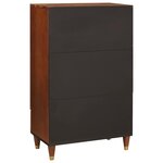 vidaXL Buffet Haut Marron 60 x 33 5 x 100 cm Bois de mangue massif