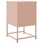 vidaXL Table de chevet rose 36x39x60 5 cm acier
