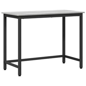 vidaXL table Gris Sonoma 80 x 50 x 76 5 cm Bois d'ingénierie et acier