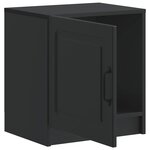 vidaXL Cabinet de chevet Noir 43 x 34 5 x 47 cm Bois d'ingénierie