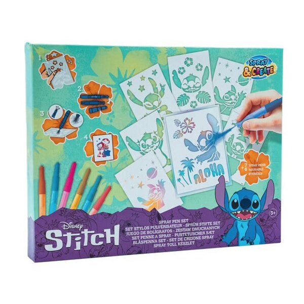 Coffret pochoirs  Stitch spray pen