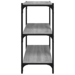 vidaXL Bibliothèque Sonoma gris 60x33x70 5 cm Bois d'ingénierie acier