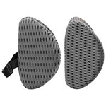 vidaXL Ensemble de Oreillers avec oreiller 2 Pièces Gris Maille 4D