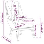 vidaXL Chaise de relaxation Gris foncé Velours