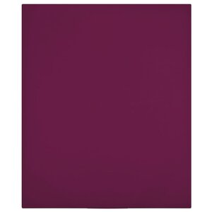vidaXL Drap-housse Jersey Bordeaux 140x200 cm Coton