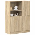 vidaXL Ensemble d'armoires de cuisine 2 Pièces chêne sonoma