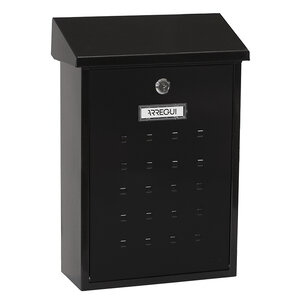 Boîte aux Lettres en Acier Premium E5604 Anti-pluie Facile à Installer Noir