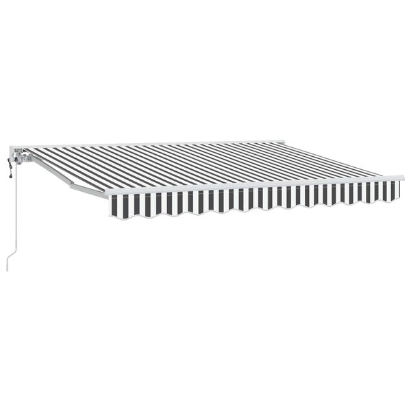 vidaXL Auvent rétractable électrique Anthracite et blanc 3 x 2 5 m