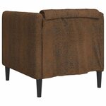 vidaXL Fauteuil marron similicuir daim