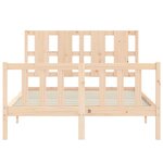 vidaXL Cadre de lit sans matelas 140x200 cm bois massif de pin