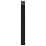 vidaXL Pieds de table à manger en V 3 pièces Noir 80 x (72-73 3) cm Acier