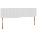 VidaXL Cadre de lit ottoman avec matelas blanc 200x200 cm similicuir