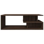 vidaXL Table basse chêne marron 102x55x35 cm bois d'ingénierie