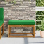 vidaXL Coussin de Siège d'Extérieur Vert 80 x 40 x 8 cm