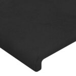 vidaXL Têtes de lit 2 Pièces Noir 100x5x78/88 cm Velours