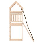 vidaXL Maisonnette de jeu avec mur d'escalade bois massif de pin