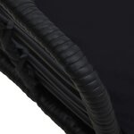 vidaXL Chaises de jardin lot de 2 avec coussins Résine tressée Noir