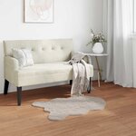vidaXL Tapis en Fourrure Synthétique de Lapin Olite Beige 50 x 80 cm