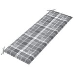 vidaXL Banc de jardin 3 places avec coussin 150 cm Bois d'eucalyptus