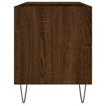 vidaXL Armoire à disques chêne marron 85x38x48 cm bois d'ingénierie