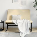vidaXL Banc Crème 100x75x76 cm Tissu