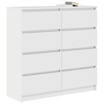 vidaXL Buffet blanc 100x35x99 cm bois d'ingénierie