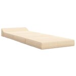 vidaXL Canapé-lit pliable Crème 200 x 70 x 10 cm