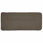 vidaXL Tête de lit capitonnée Marron et Taupe 160 cm Pin massif