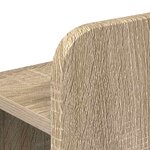 vidaXL Cadre de lit avec rangement Chêne Sonoma 90 x 190 cm
