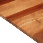 vidaXL Dessus de table bois massif d'acacia 25-27 mm 70x90 cm