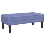 vidaXL Ensemble de Canapés avec coussin 2 Pièces Bleu denim Polyester