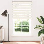 vidaXL Store zèbre beige marbré largeur du tissu 120 9 cm polyester