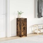 vidaXL Armoire à chaussures chêne fumé 29 5x34x76 cm bois d'ingénierie