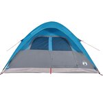 vidaXL Tente familiale à dôme 6 personnes bleu imperméable