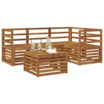vidaXL Ensemble de canapés d'extérieur 5 pc Naturel Polyester