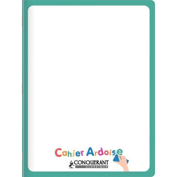 Cahier Ardoise 48 pages seyès 90 g  format 24 x 32 cm CONQUERANT