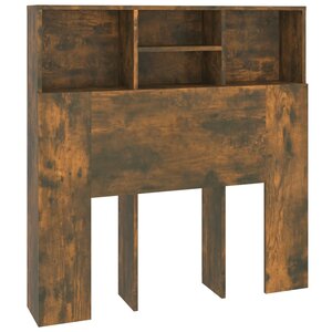vidaXL Armoire de tête de lit Chêne fumé 100x19x103 5 cm