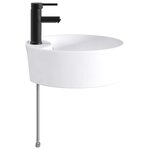 vidaXL Lavabo de salle de bains Noir Mat 40 5 x 40 5 x 15 cm métal