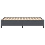 Cadre de lit vidaXL Gris Foncé 120x190 cm en Tissu Côtelé