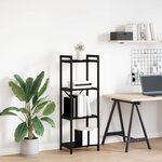 vidaXL Bibliothèque Chêne noir 40 x 30 x 118 cm Bois d'ingénierie