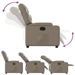 vidaXL Fauteuil inclinable Cappuccino Similicuir