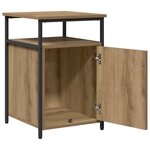 vidaXL Cabinet de chevet chêne artisanal Bois d'ingénierie
