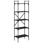 vidaXL Bibliothèque Chêne noir 56 x 32 x 174 cm Bois d'ingénierie